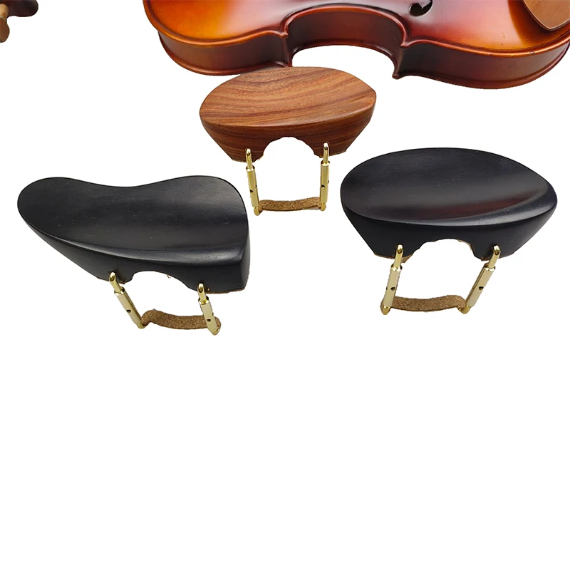 Rosewood Ebony Viola Chin Rest Chinrest with Clamp Bracket Holder Cork Right or Left-hand