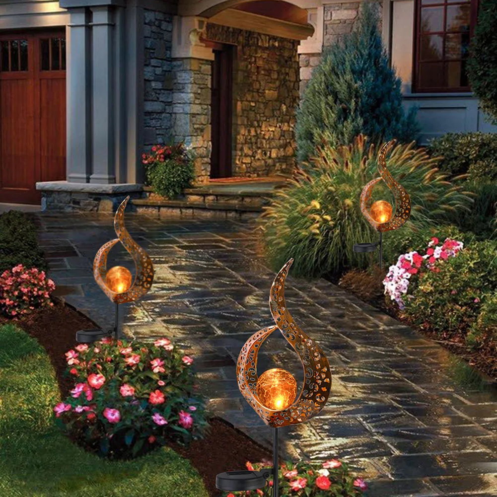 

Solar LED Light for Courtyard Garden Lawn Metal Decoration Outdoor Ground Plug Lamp