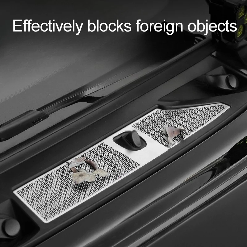 For Jetour Traveller T2 Insect Screen Car Hood Air Intake Vent Cover Water Channel Protection Grille Frame Auto Accessories