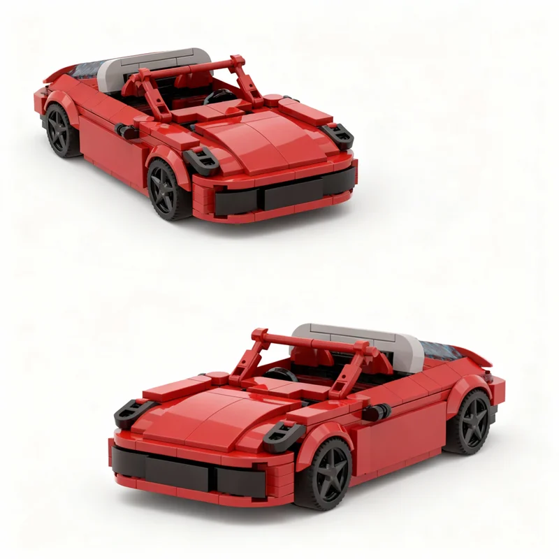 

337PCS MOC City Champions Super Car Sports 911 Targa Model Technology DIY Assembly Building Blocks Display Birthday Gift Home