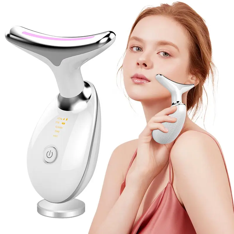 Multifunctional Neck Face Device 3 Modes EMS Microcurrent Skin Care Neck Massager Face Beauty Care