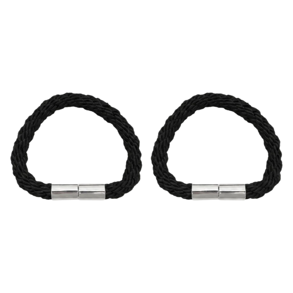 2Pcs Simple Braided Rope Curtain Tiebacks Strong Magnet Elegant Curtain Buckle Boho Non Perforated Curtain Holders Window