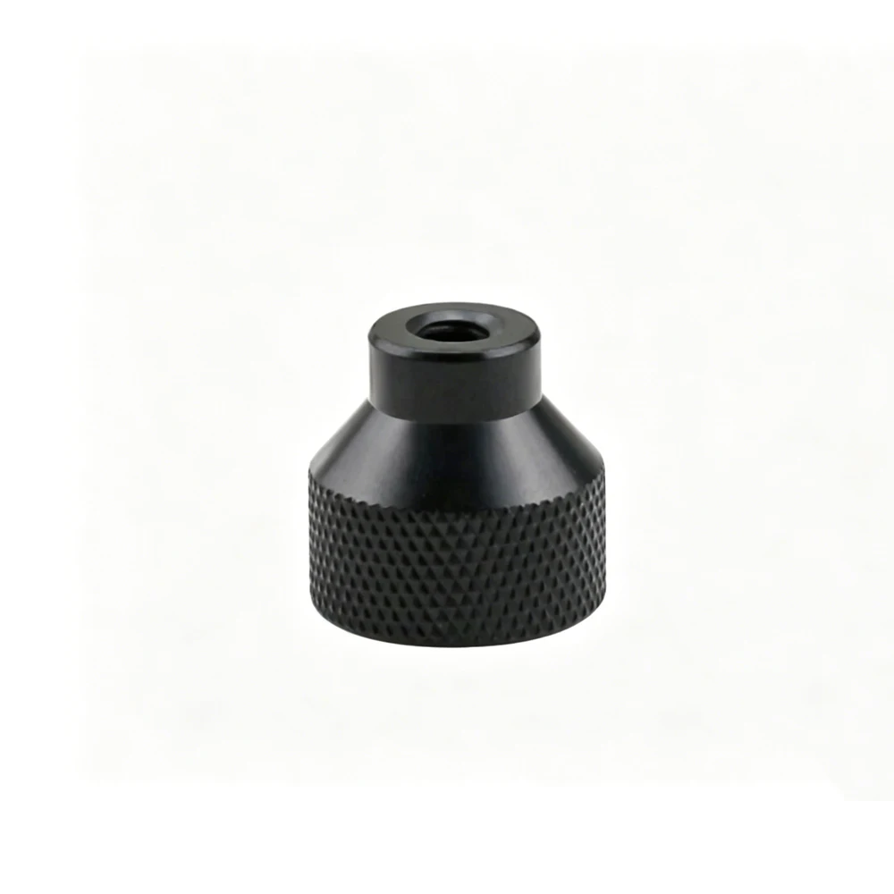 1Pcs Aluminum Alloy Knurled Nut Blind Hole Step Hand Tighten Nut With Collar Thumb M2.5 M3 M4 M5 H=12/20 Silver/Black/Red