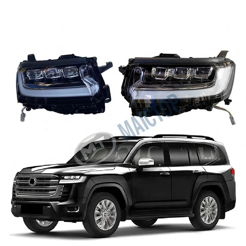 

Maictop New LC300 Headlight Front LED Faro Head Lights for 2021-2022 Land Cruiser LC 300 Series FJ300 Car Accessories