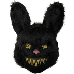 Bloody Plush Bunny Mask Halloween Ghost Festival Mask Realistic Bloody Bear Headgear Performance Prop Halloween Horror Mask