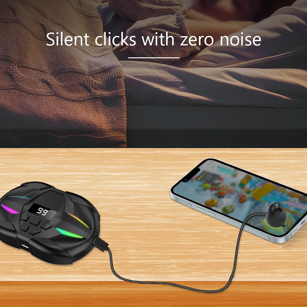 Physical Simulation Finger Click Device Adjustable Finger Clicking Simulator Game Clicker for Games Live Broadcasts Likes Reward