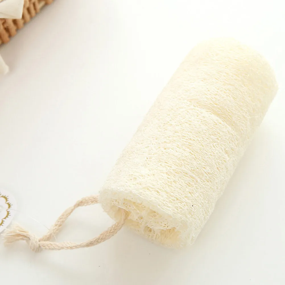 

4Pcs Natural Loofah Sponge Pads Exfoliating Bath Towel for Gentle Skin Cleansing Smooth Exfoliation Body Scrubbing Household