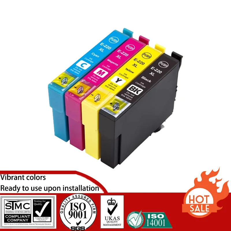 Compatible Ink Cartridge for Epson T220XL 220XL  suit For Epson WorkForce WF-2630/2650/2660/2750/2760 All-in-One Printer