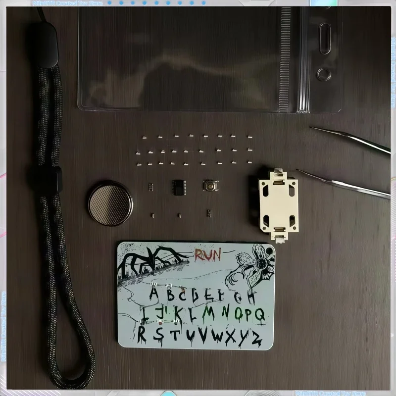 Stranger Things Season 5 Merch Light Pendant - 26 Letters3 Music4 Lights,Rechargeable - Car Pendant Festival Gift with Light Bag