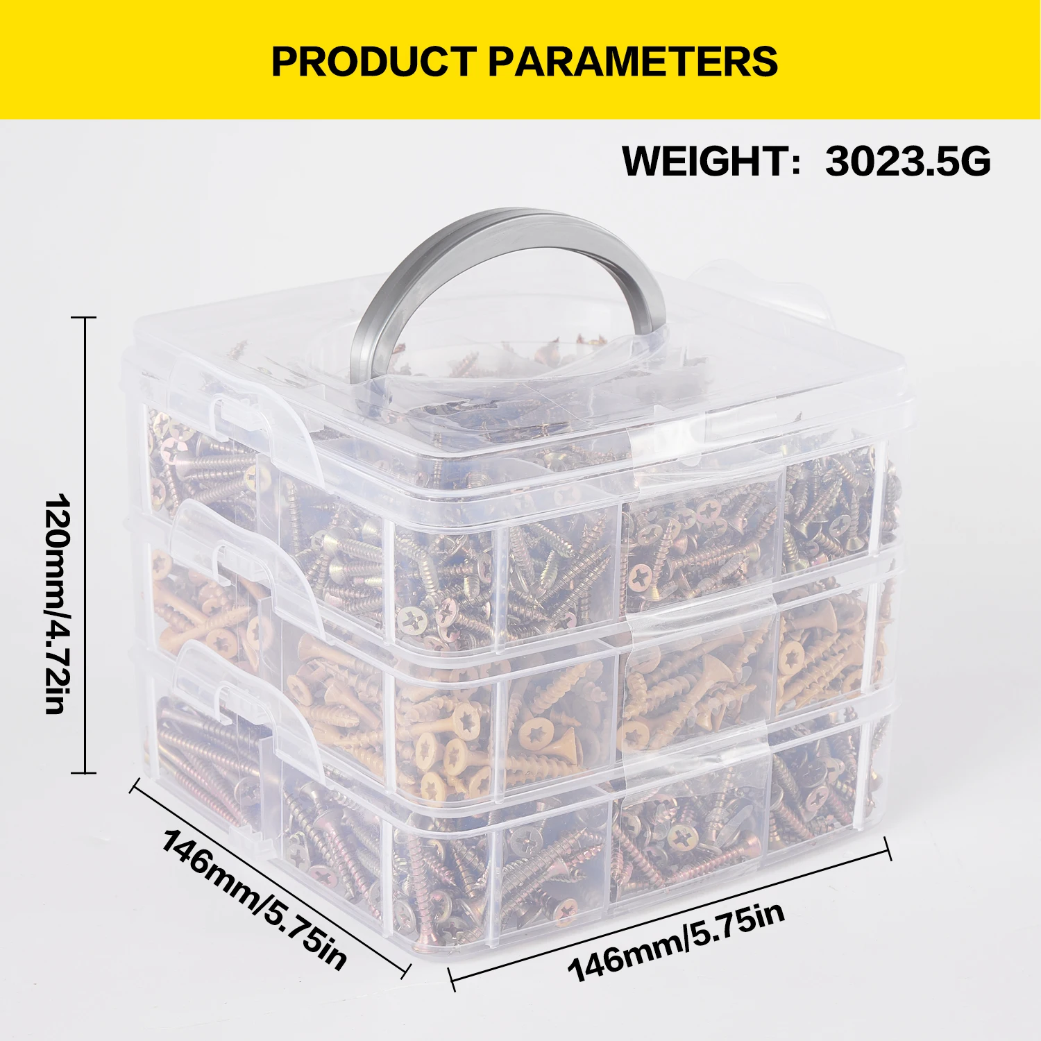 1510 color zinc cross screws and yellow plum blossom wood screws are mixed in a large combination, and 18 types of color zinc anti-corrosion wood screws are suitable for wooden boards used in deck fences and wooden houses.