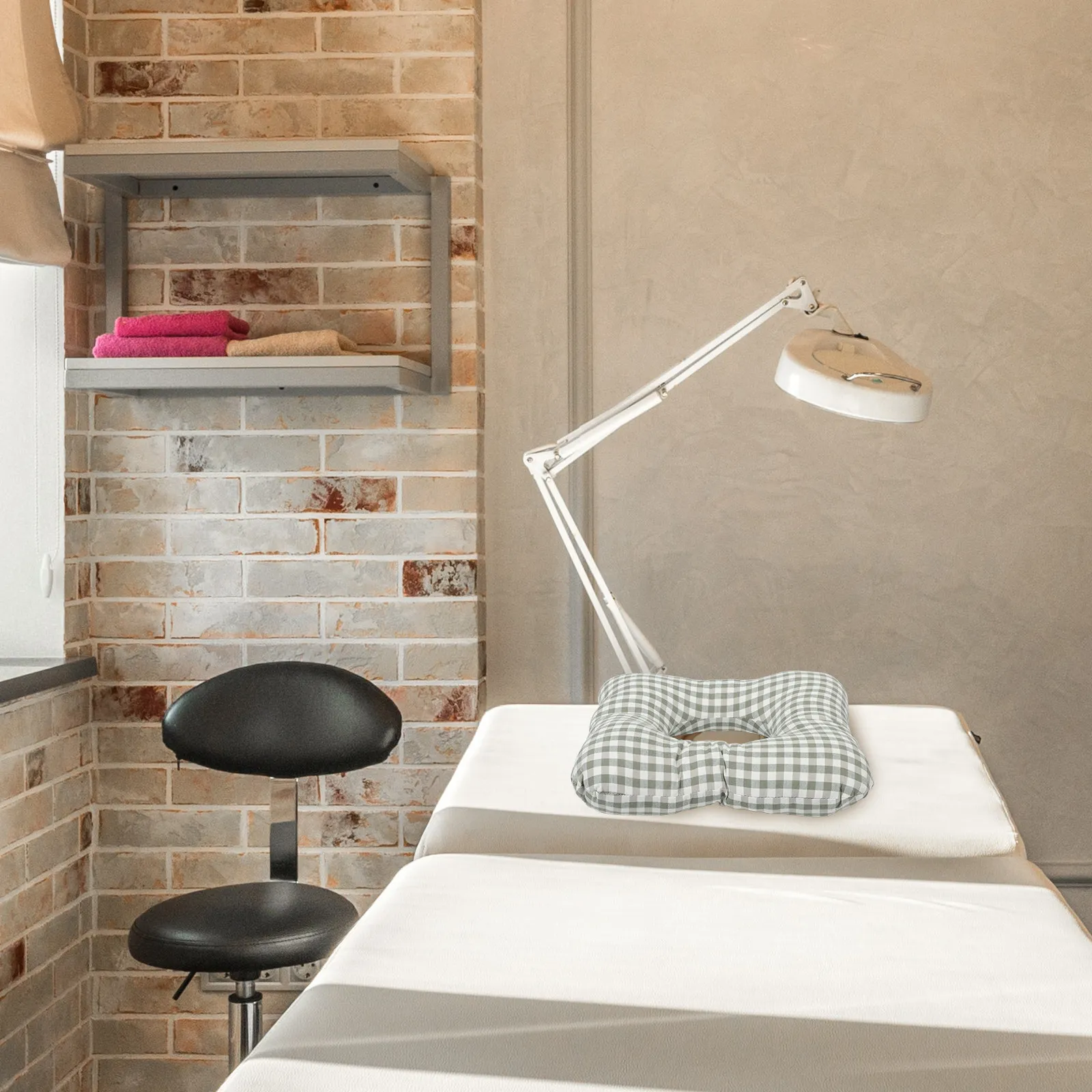 Spa Facial Rest Pillow Ergonomic Square Shape Comfortable Face Down Cushion for Massage Table Beauty Salon Use