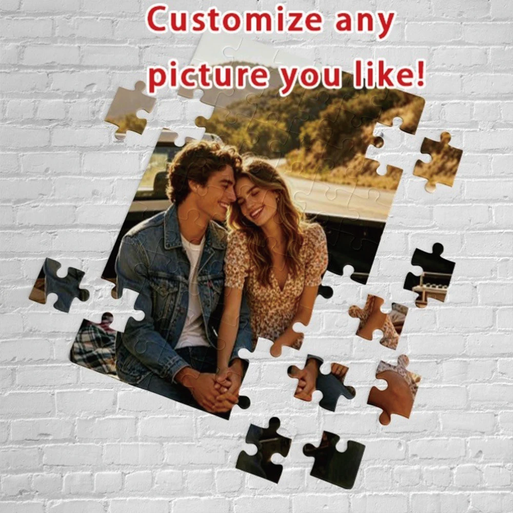 35/300/500/1029pcs Personalized Custom Photo Puzzle Family Photos Multiple Sizes Available
