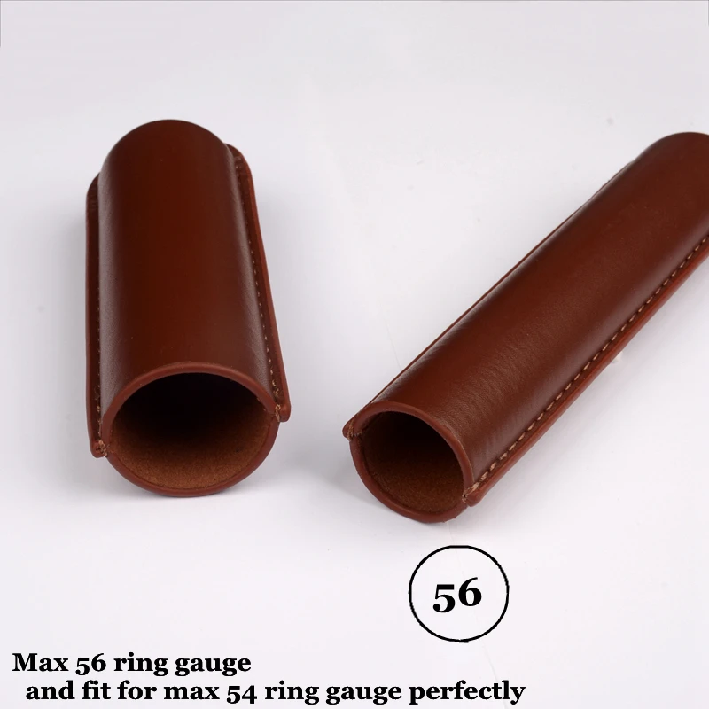 54 Ring  Man-made Leather Cigar Case Single Tube Cigar Holder Mini Humidor Travel  Box Portable Cigar Accessory for Cigar Lover