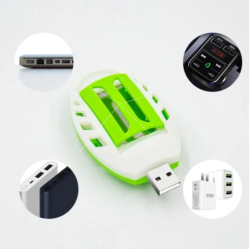 USB Mosquito Repellent Heater Pest Bug Electronic Repeller Device Smokeless for Indoor Outdoor Car Traveling Home Office