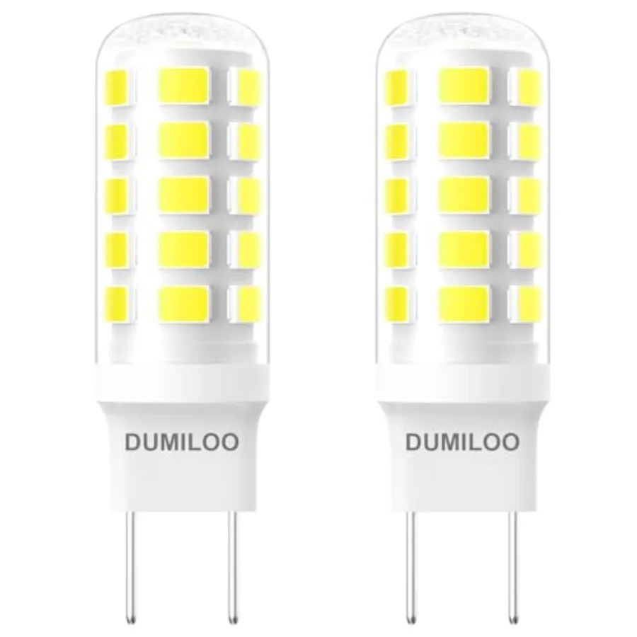 Upgraded Glass LED Microwave Bulb 50W Equivalent, G8 LED Bulb Dimmable Fits for GE Samsung LG Over The Range Microwave Hood, 12