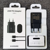 Samsung A15 A25 A35 A55 A54 A73 25W PD Charger Super Fast Charge Adapter For Galaxy S24 S23 S22 S21 S20 Note 20 Ultra 10 Plus FE