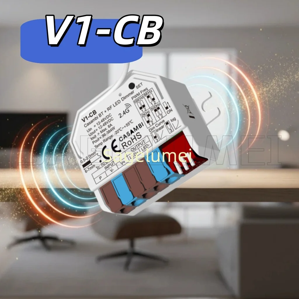 v1-cb-skydance-1ch-8a-12-48vdc-casambi-bluetooth-rf-cv-controller-bt-rf24g-push-switch-dimming-led-controller-app-control