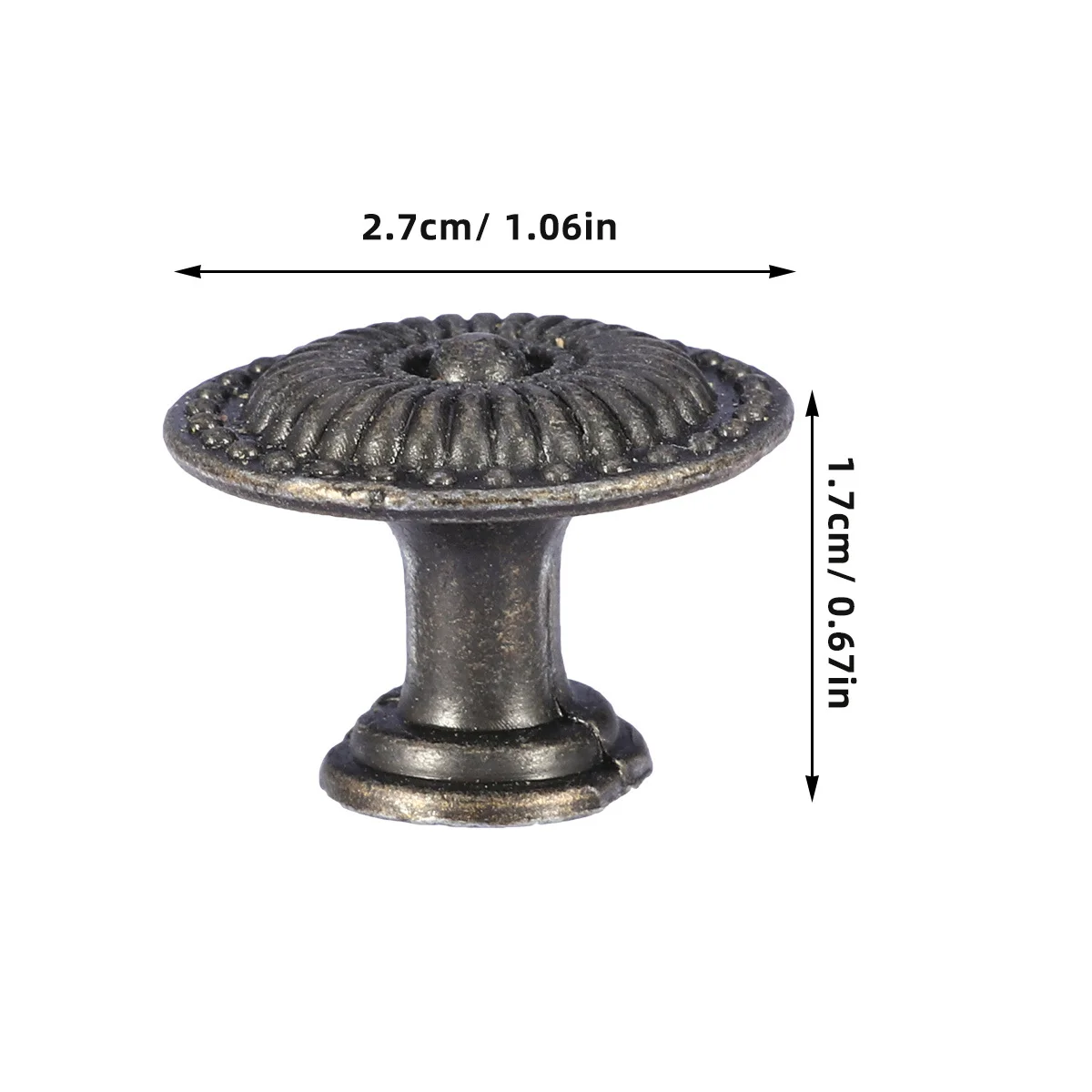 4 قطعة مقابض أدراج خزانة خمر سبائك الزنك الصلب أنيقة الرجعية نمط لخزائن الصدر خزائن تحسين المنزل #4