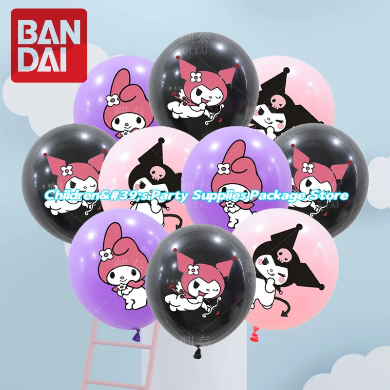 3/6/18 قطعة 12 بوصة كارتون ماي ميلودي كورومي، مجموعة بالونات اللاتكس، لحفلات المهرجانات للأولاد والبنات، استحمام الطفل، ديكورات الحفلات