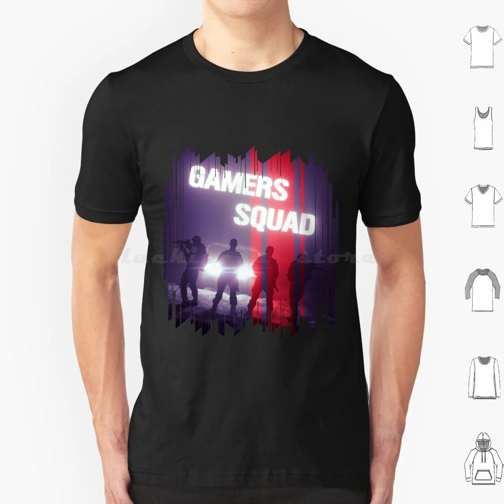 Gamers Squad camiseta de algodón hombres mujeres DIY estampado Vr juego Ps4 videojuegos Ps3 consola controlador Gamer Pc juego juego uno