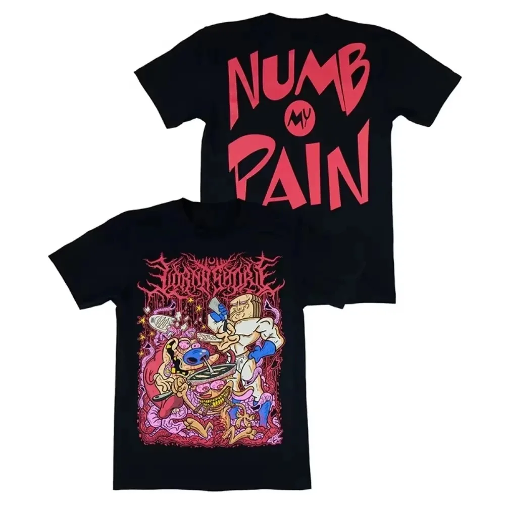 

Streetwear Lorna Shore Band Dead Core Dark Metal Wind Rock American Loose Men Women T-Shirts Summer Cotton T Shirt Clothing Tops