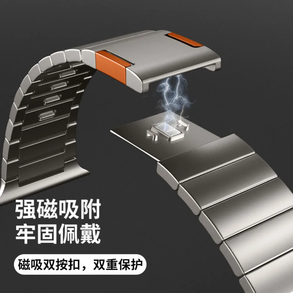 Stainless steel Strap for Apple Watch Band Ultra 3 49mm 45mm 44mm Magnetic clasp Bracelet iWatch series 11 10 46mm 9 8 7 6 5 SE