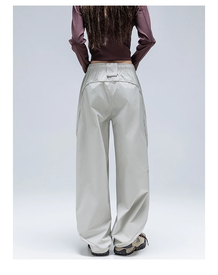 Unisex Wasserdichte Cargohose – Wandelbarer Straight/Jogger-Schnitt, 3D-Schnitt Reflektierende Reißverschlusstaschen, Urban & Leichte Outdoor-Bekleidung – Detail 19