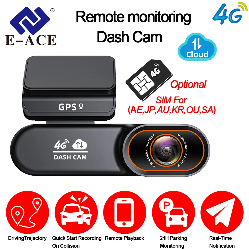 4G Sim Dash Cam Gps… - image
