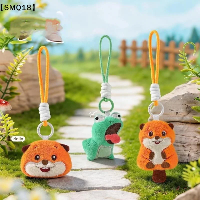 Kawaii Anime Plush Cute Lizard Plush Soft Stuffed Animal Beaver Plushie Keychain Option Plushie Toy Birthday Gift【SMQ】