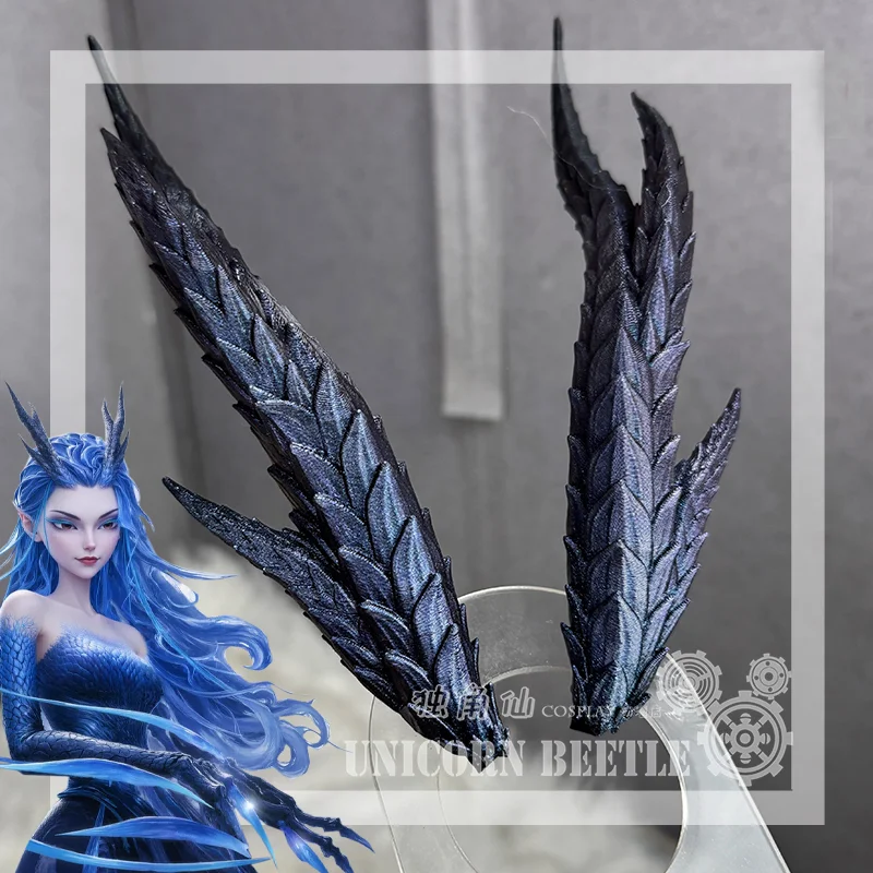 

Anime Movies Nezha 2 Ao Run Cosplay Loong Horns Headwear Props Accessory Nezha Mo Tong Nao Hai Halloween Party for Women Gifts