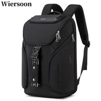 Wiersoon Business 18 inch Laptop Backpack For Men Multifunctional Travel Spacious Backpacks High Capacity USB Charging Pack