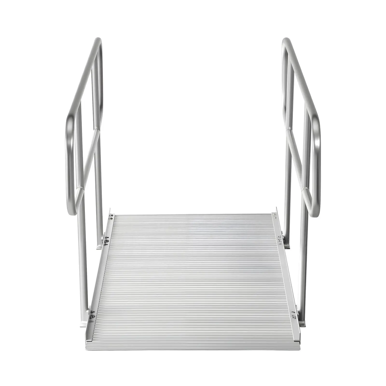 Wheelchair Ramp with Handrails, 71.1 X 32.7 in, Heavy Duty Wide Aluminum Wheelchair Ramp with Adjustable Legs, 1000 lbs