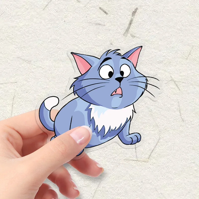 500 stks 10 packs Nieuwe Cartoon Kat Stickers Leuke Dieren DIY Kinderstickers Gift Groothandel