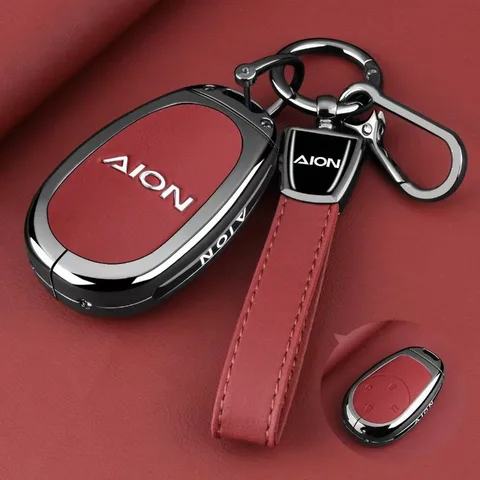 Чехол для ключей из цинкового сплава для GAC Aion V/Y Plus/S Plus/RT/U/Y/i60 - Прочный металлический защитный корпус Trumpchi с брелоком