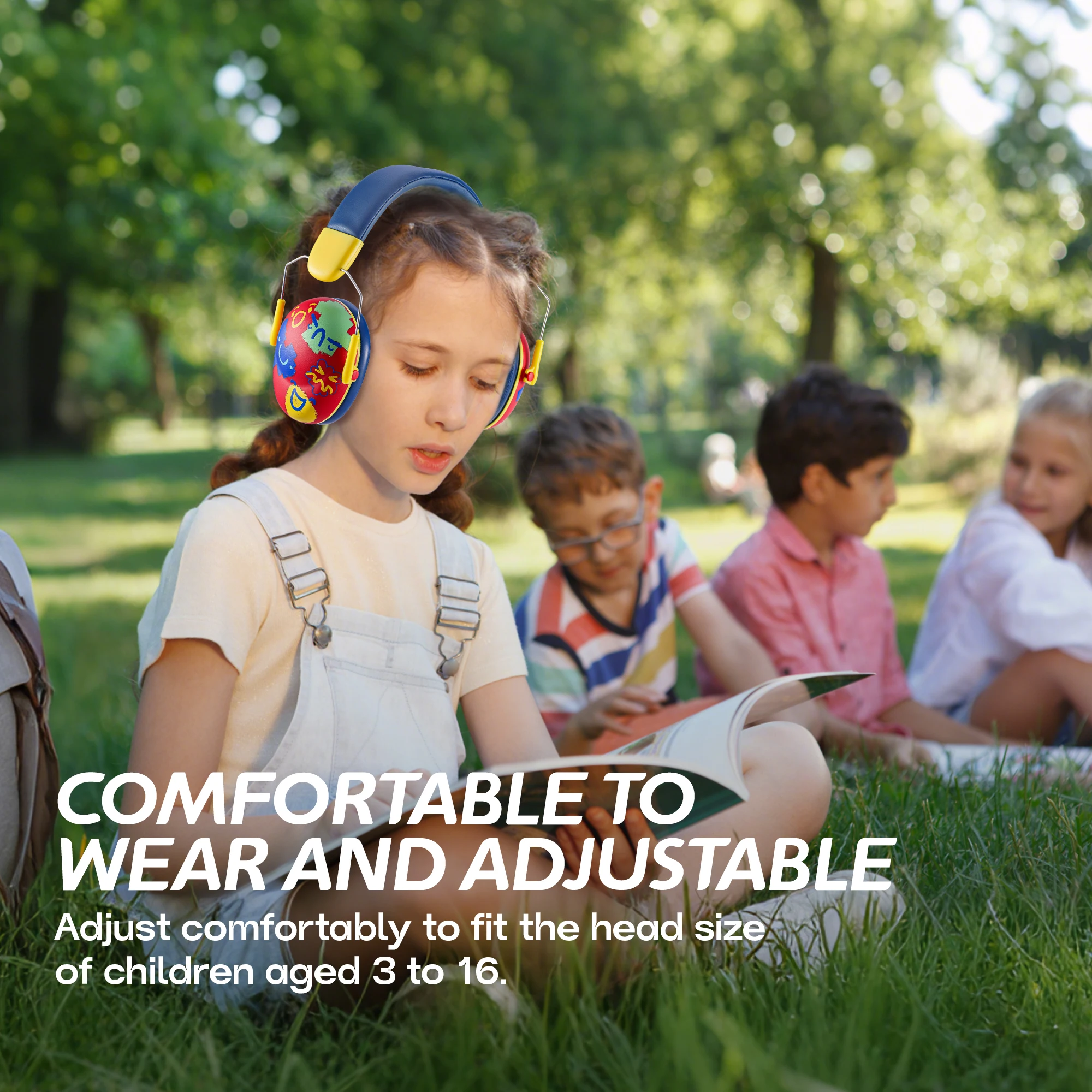 소음 방지 아기 헤드폰 아기 귀 보호 헤드폰 콘서트 불꽃 놀이를위한 편안한 조절 가능한 소음 감소 귀마개