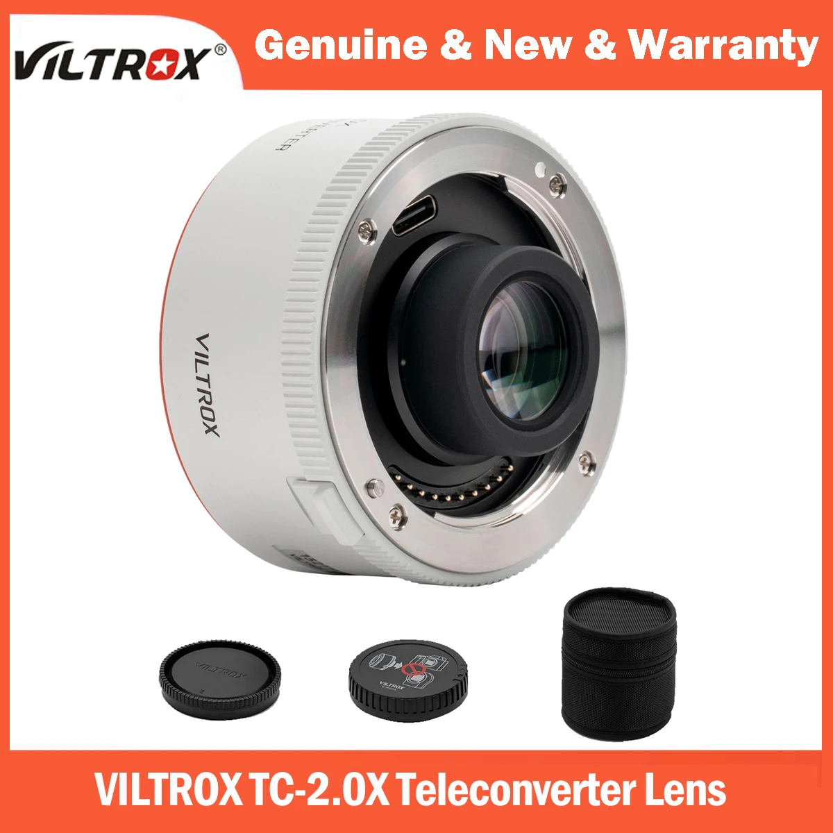 VILTROX TC-2.0X Auto Focus Teleconverter Lens Extender for Sony E 