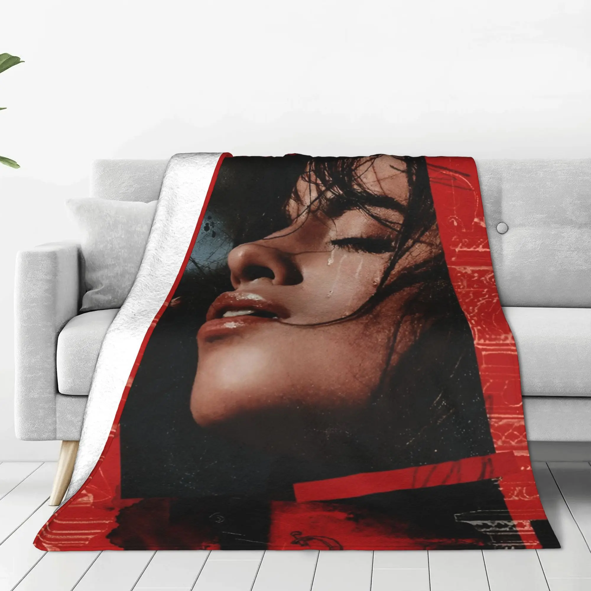 Camila Cabello Coral Fleece Plush Throw Blanket  Blankets for Sofa Car Warm Bedspread