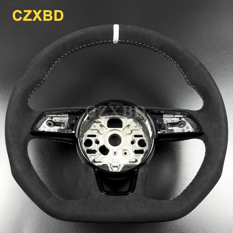 

For Audi A1 A3 B9 8Y RS3 Real Carbon Fiber Steering Wheel High Quality Forged Carbon Sport Wheel Customized
