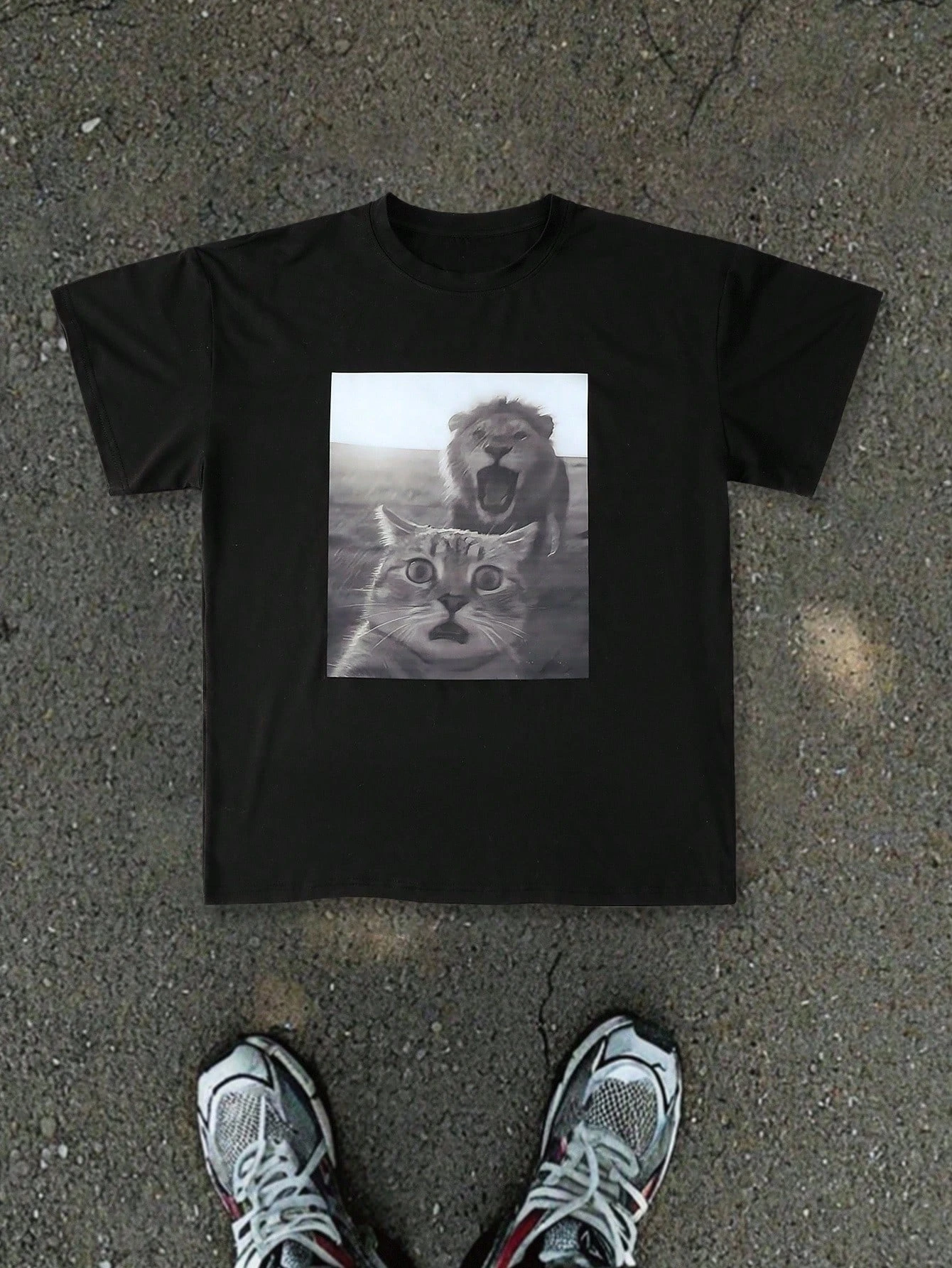 

Мужские и женские футболки с короткими рукавами и кошачьим принтом, мужские повседневные футболки для активного отдыха, летние модные повседневные топы.