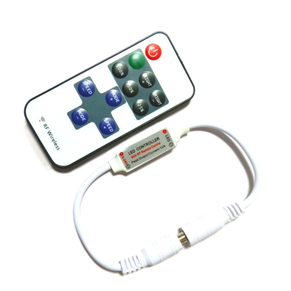 Wireless Led Controller For Strip Lights 10-Level 8 Compatible With Rgb Led Strip Single Color
