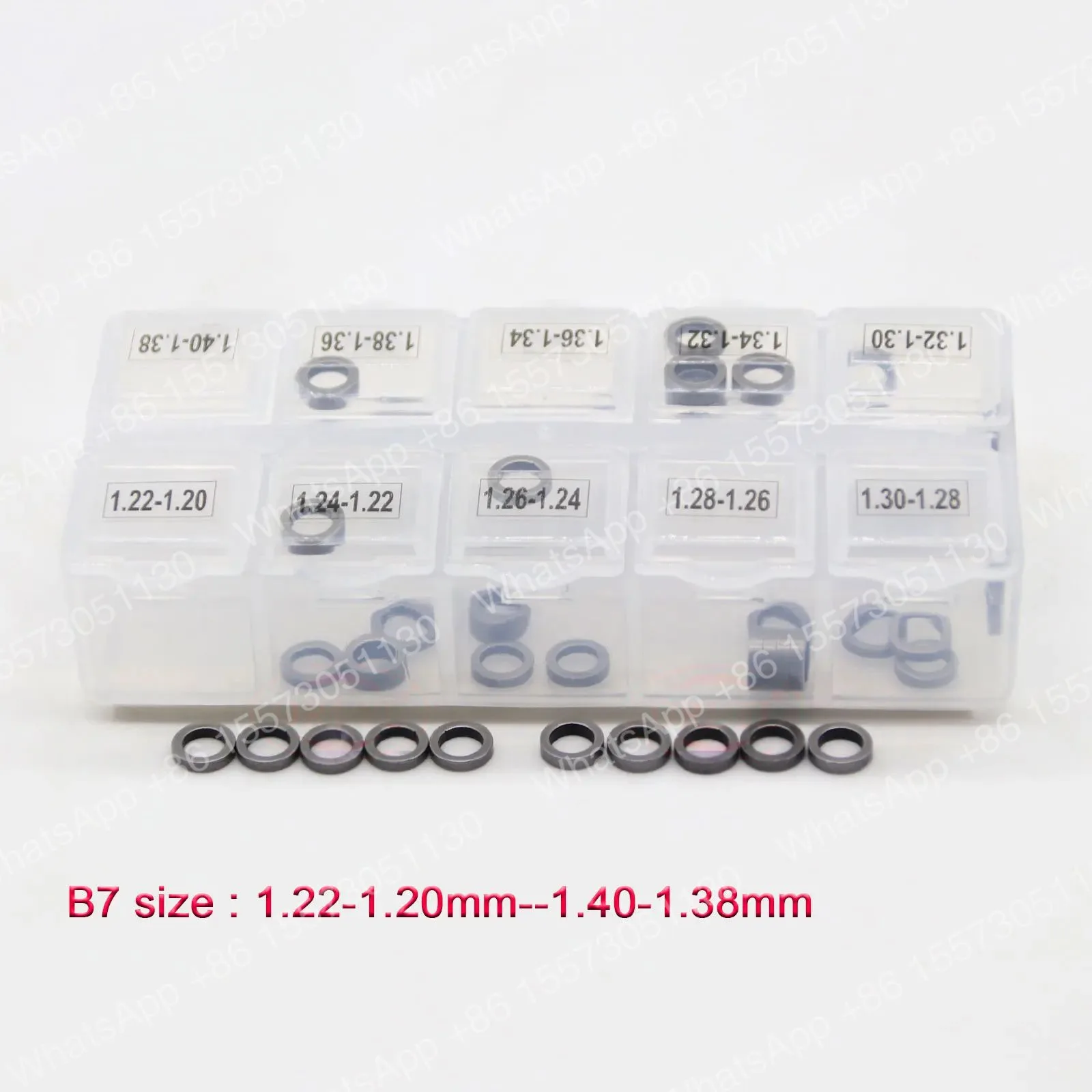 ORLTL Diesel Injector Adjusting Shims 500pcs Common Rail Injector Nozzle Valve Gasket B6 B7 B8 B9 B10 For Denso Piezo G4