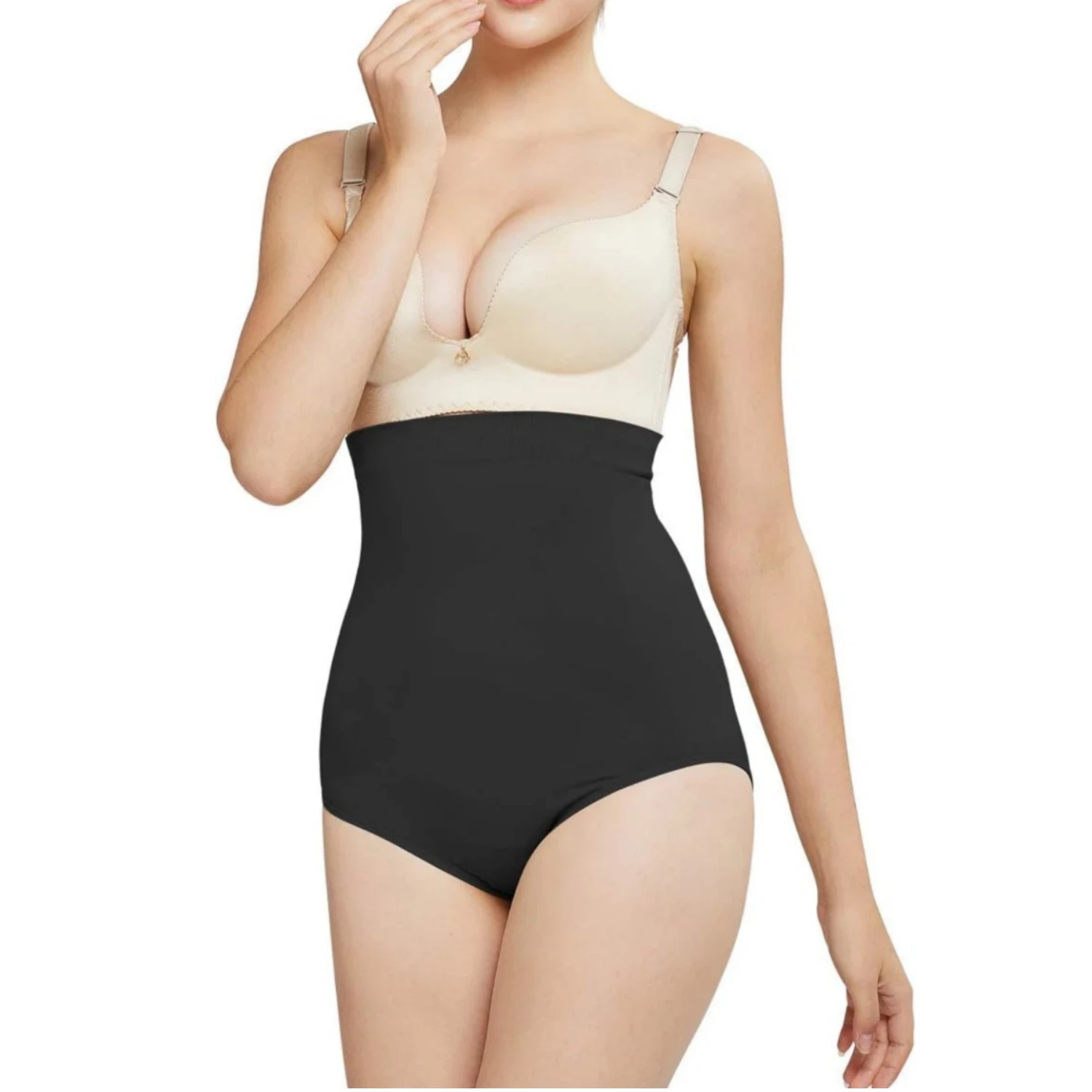 Women's High-Waist Seamless Body Shaper Briefs Tummy Control Panty Butt Lifter Shapewear Slim Waist Trainer