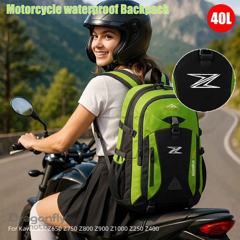 

Водонепроницаемый мотоциклетный рюкзак с логотипом Z, легкий спортивный рюкзак для треккинга и рыбалки для Kawasaki Z650 Z750 Z800 Z900 Z1000 Z250