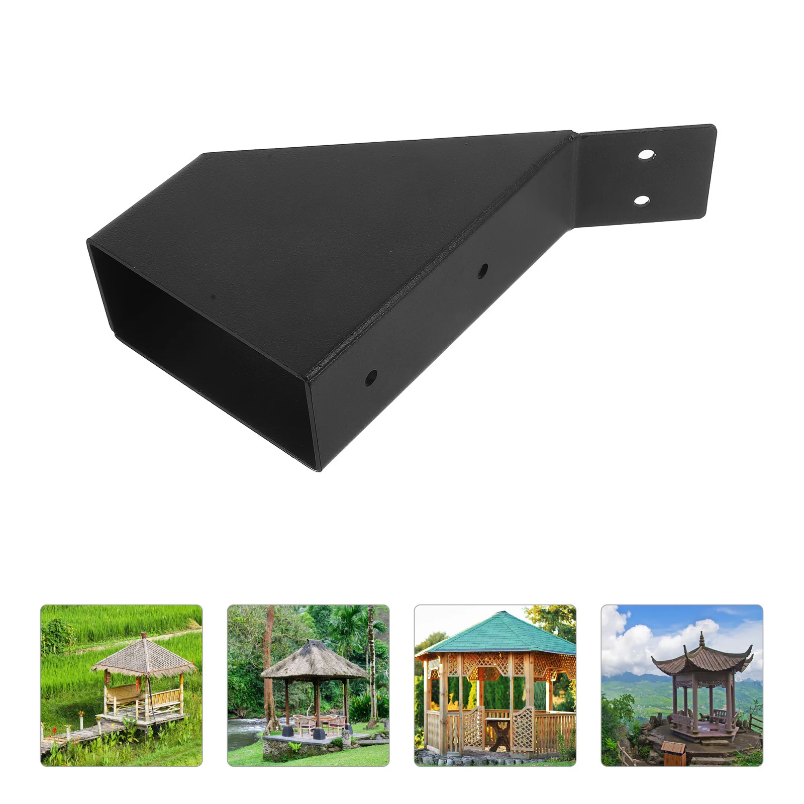 

Pergola Frame Hardware Kit Strong Metal Brackets for Shed Canopy Pavilion Corner Angle Support Structural Connector