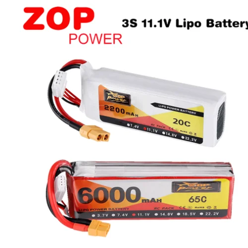 ZOP 파워 3S 11.1V 1000 1400 1500 1800 2200 2700 2800 3500 4000 4200 5000, 6000mAh 리포 배터리, W/ T/XT60 플러그, RC 자동차 드론용 