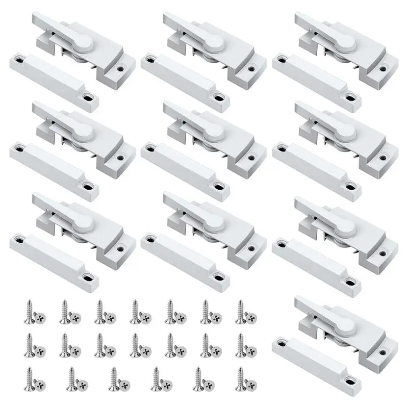 

A29F-Window Strap Lock, Cam Action White Window Lock, Window Latch With Fixed Die-Cast, Suitable For Sliding Windows