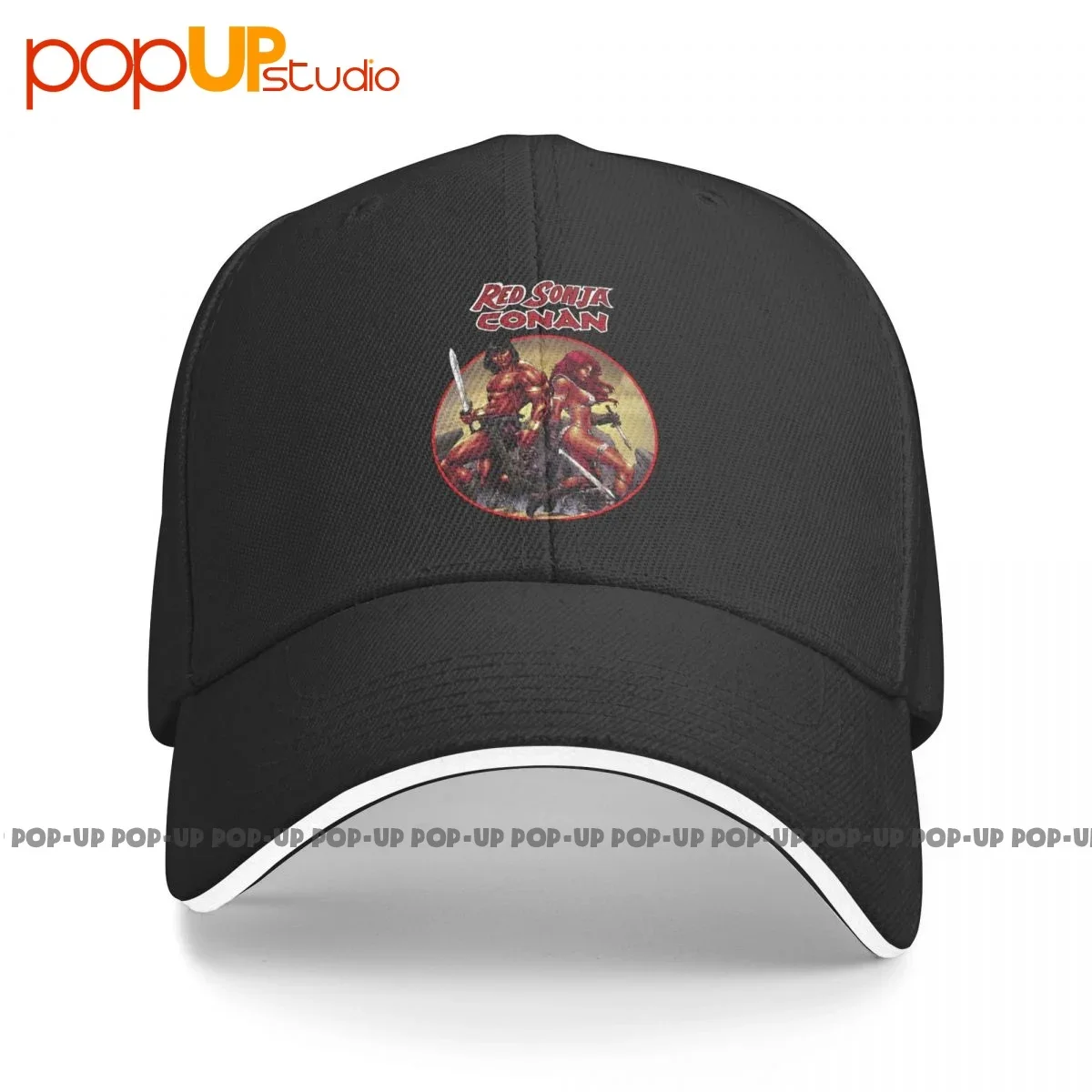 Conan The Barbarian And Red Sonja Sandwich Cap Baseball Cap Trucker Hat Pop Fashion Streetwear