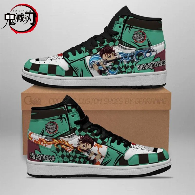 Demon Slayer Sneakers Cartoon Anime Characters Kimetsu No Yaiba Kamado Nezuko Tanjirou Mens Womens Running Shoes Birthday Gifts