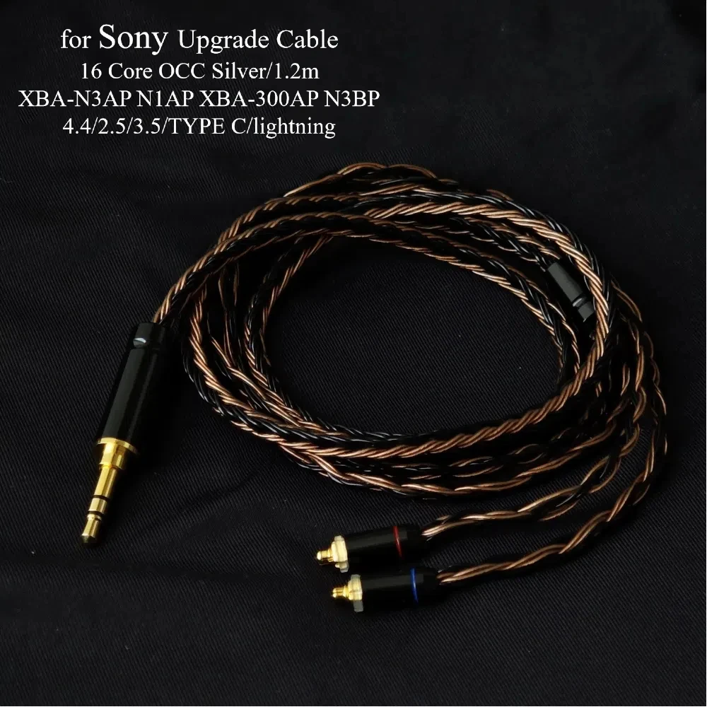 for Sony XBA-N3AP N1AP XBA-300AP N3BP Upgrade Cable Type-C & 4.4mm