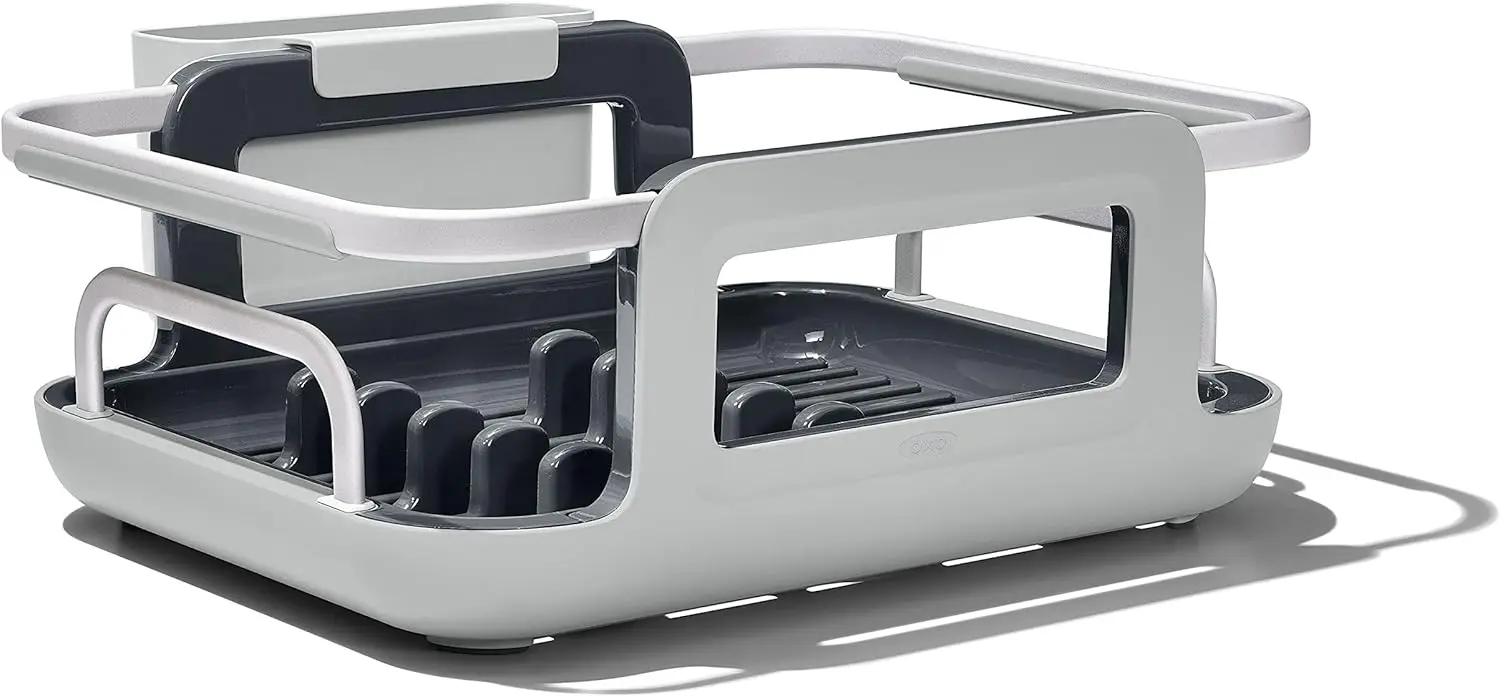Extendable Over-The-Sink Aluminum Drying Dish Rack